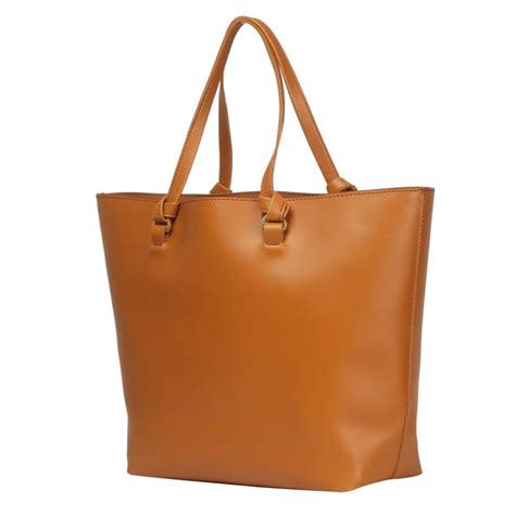 Plain Tan Women Faux Leather Tote Bag Rs 1189 Piece1 Ms Hilal