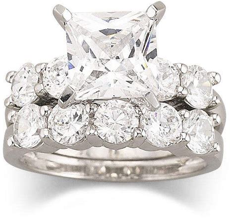 Jcpenney Fine Jewelry Diamonart Cubic Zirconia Engagement Ring Set