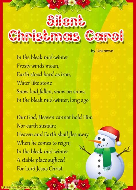 Christmas Poems For Kids Christmas Celebration All