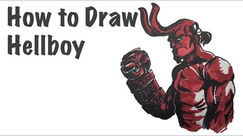 How To Draw Hellboy Youtube