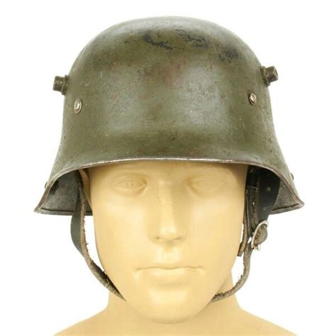 Original Imperial German Wwi M16 Stahlhelm Helmet With Markings Shell
