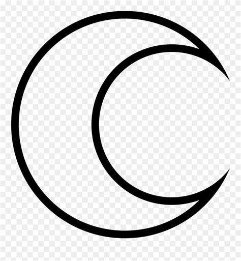 Png File Svg Crescent Moon Outline Clipart 506084 Pinclipart