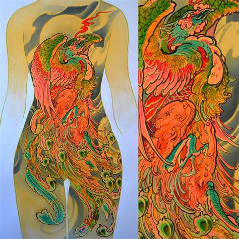 Ascending Pheonix Available 40x26 Just Email Me For Details Thanks Phoenix Tattoo Asian