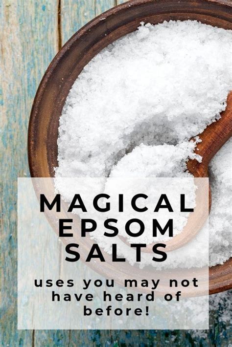 Uses Of Epsom Salts You May Not Have Heard Of Before Epsom Salt Epsom Epsom Salt Bath