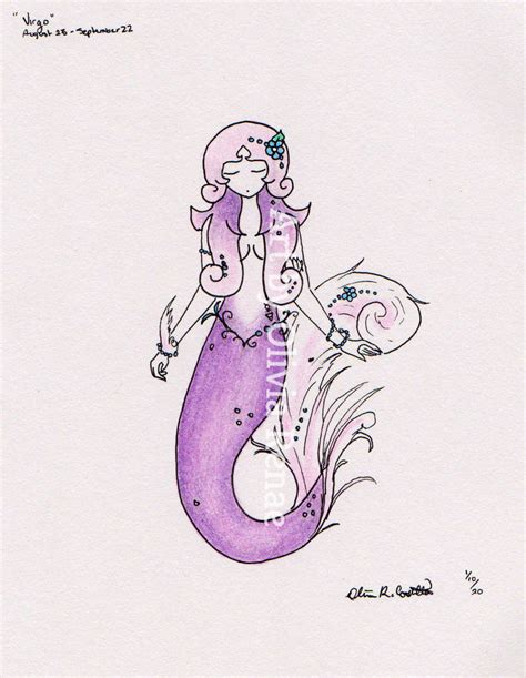 Mermaid Zodiac Virgo By Eirsensei On Deviantart
