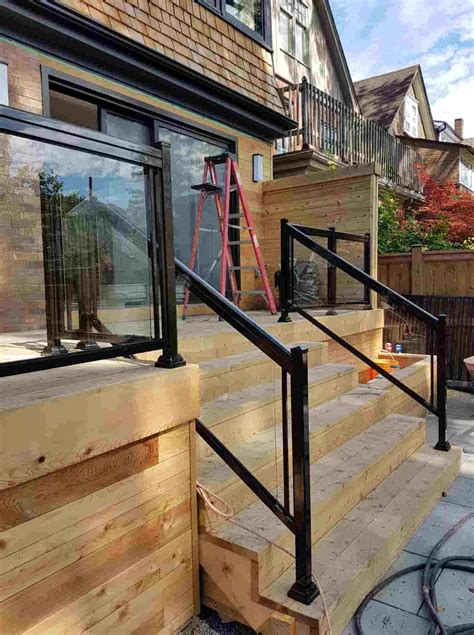 Aluminum Outdoor Stair Railings Railing System Ideas Diy