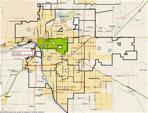 Tulsa Map Travelsfinderscom
