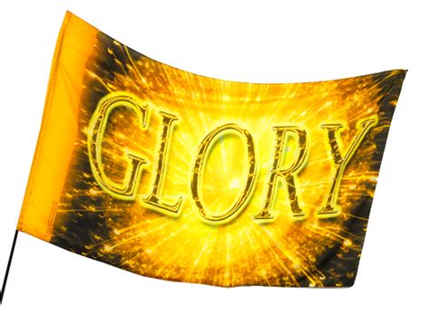 Glory Gold Worship Flag High Praise Banners