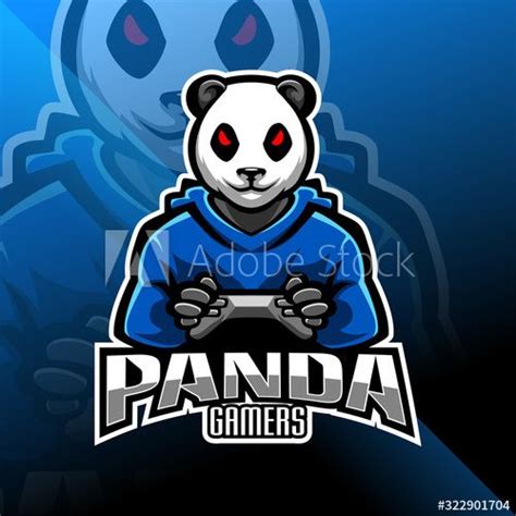 Panda Gamers Esport Mascot Logo Sponsored Gamers Panda Esport Logo Mascot Ad In