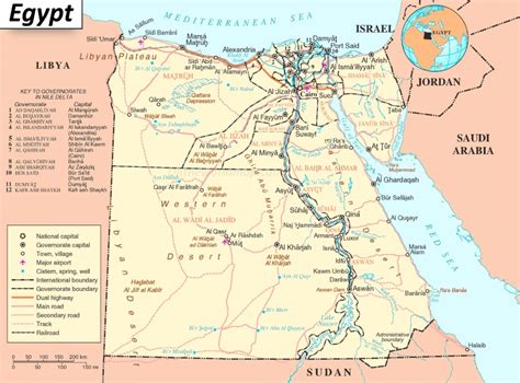 Road Map Of Egypt Ontheworldmap Com