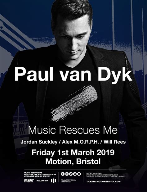 Paul Van Dyk Music Rescues Me Tickets — £1010 Motion Bristol