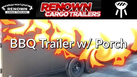 BBQ Trailer with Porch | Concession Trailer | Food Trailer Ideas