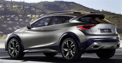 The 2015 infiniti qx70 offers all the pizzazz and appeal of a luxury sedan combined with the utility of a crossover suv. Infiniti QX30 : Première photo du concept SUV