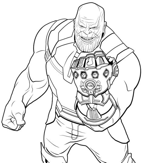 Thanos Coloring Pages Free Printable Coloring Pages