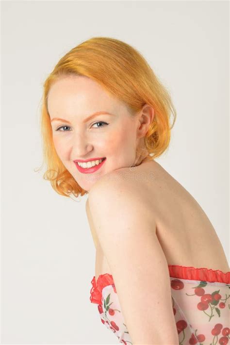 Pretty Redhead In Portrait Stock Image Image Of Model 35351517