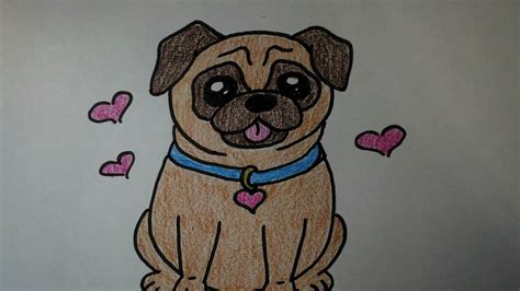 Desenhos Faceis De Fazer Como Desenhar Um Cachorrinho Fofo Pug Youtube