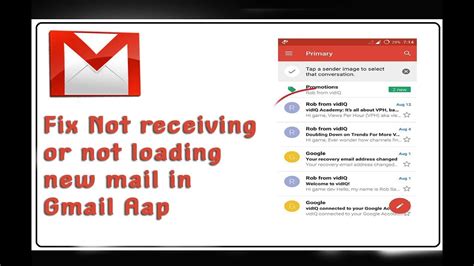 How To Fix Not Receiving Or Not Loading New Mail In Gmail Aap Youtube