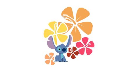 Shop Hibiscus Flowers And An Alien Lilo And Stitch Posters And Art