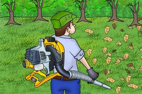 2 rake the blown leaves into a pile with a leaf rake. What are leaf blowers and mulching vacuums? - Wonkee ...