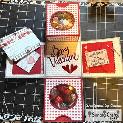 Valentines Explosion Box With T Boxes Simply Crafty Svgs