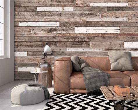 Rustic Wooden Planks Wall Mural Wr50552 Plank Walls Rustic Wood