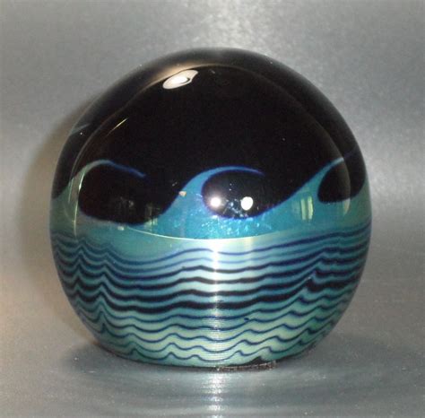 Correia Art Glass Paperweight ~ Signed Collectors Weekly