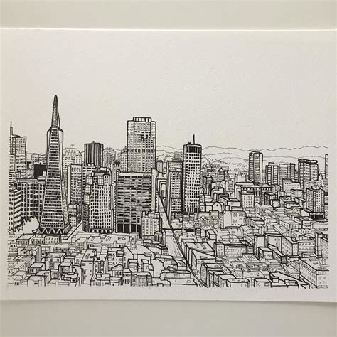 Simple Cityscape Drawing At Getdrawings Free Download