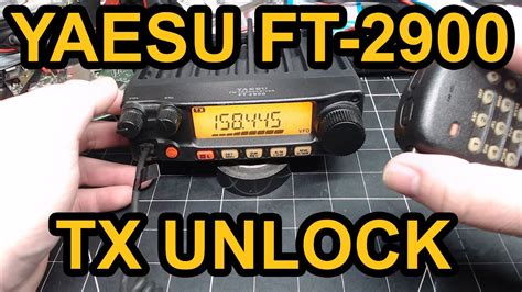 Ft 2900 How To Unlock Tx Extended Frequency Mod Youtube