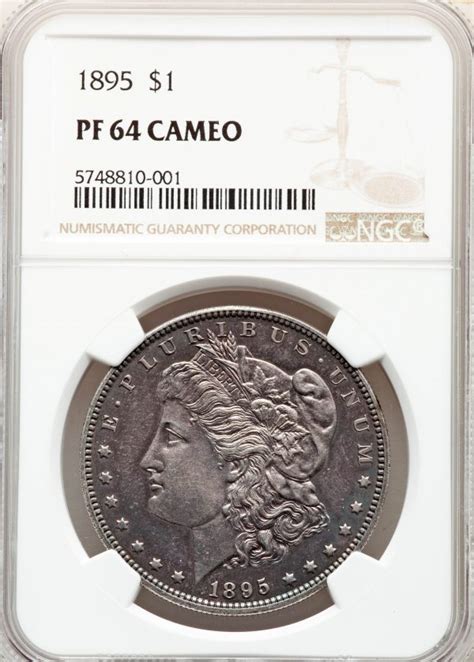 1895 1 Proof Cameo Morgan Silver Dollar Certified Ngc Pf64cameo