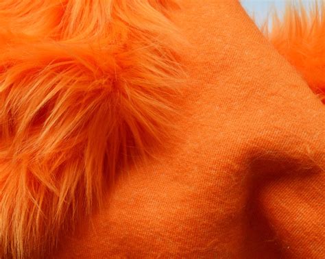 Orange Faux Fur Fabric Craft Squares Orange Fur Fabric Etsy Australia