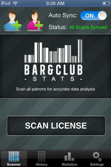 Use doormetrics to help prevent underage drinking and smoking, or to build a database of your customers. ID Scanner Attachment + iPod 6 | Bar & Club Stats | ID ...