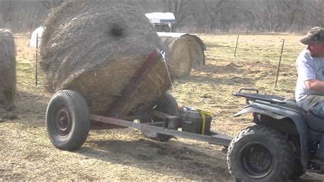 Homemade Hay Bale Spear Dolly Youtube