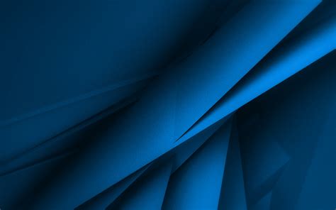 Herunterladen Hintergrundbild Blaue Geometrische Formen 4k 3d