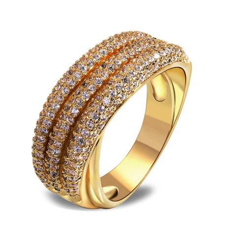 2014 New Vintage Style Ring Latest Jewelry 18k Gold Plated Wedding
