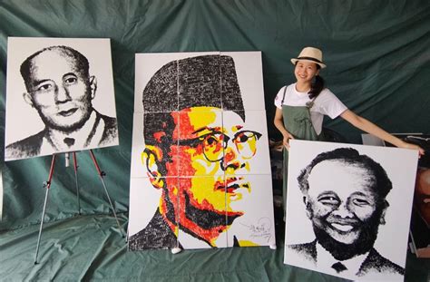 Setiap kemerdekaan mesti ada revolusi. WATCH: Artist Uses Thumbprints to Create Merdeka Portraits ...
