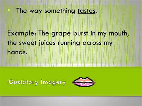 Gustatory Imagery Definition Poetry - IMAGECROT