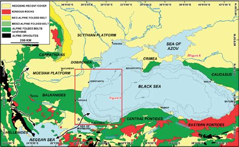 Simplified Geology Of The Broader Black Sea Region Adapted From Tari Download Scientific