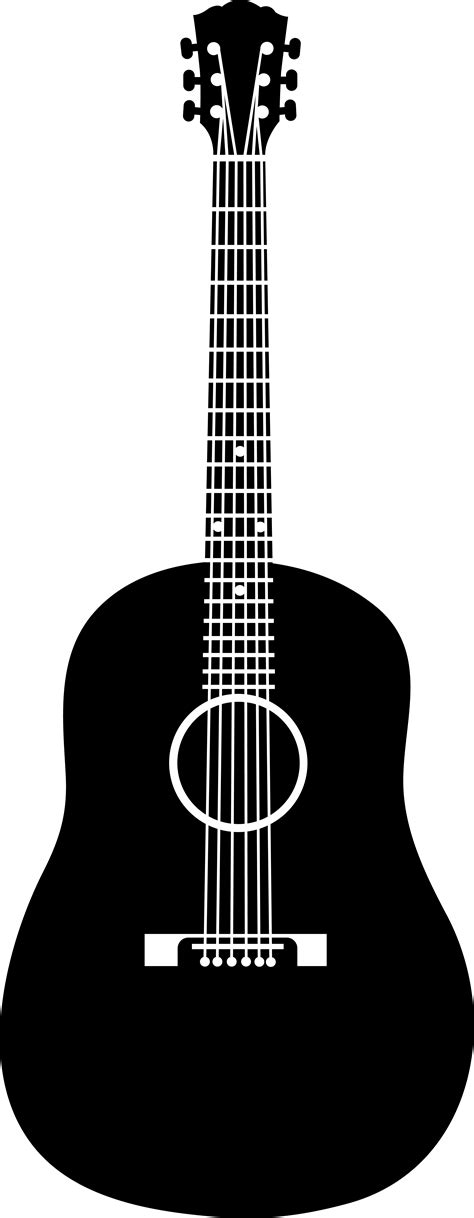 Black Acoustic Guitar Guitar Art Saxophone Art Free Cliparts Music