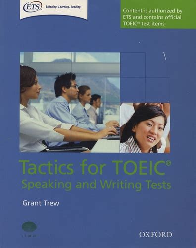 Tactics For Toeic Speaking And Writing Tests De Grant Trew Livre Decitre