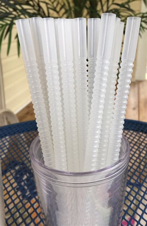 9 Inch Long 38 Inch Diameter Flexible Reusable Plastic Straws Etsy Uk