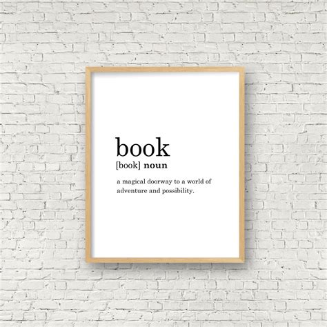 Excited To Share This Item From My Etsy Shop Book Definition Print