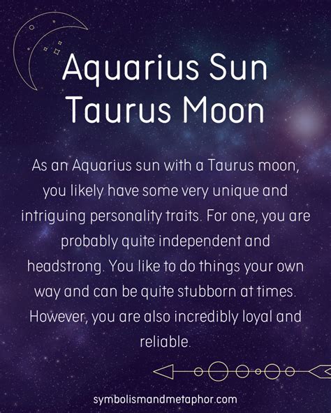 12 Aquarius Sun Taurus Moon Personality Traits