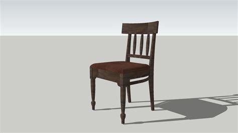Dining Chair Rustic 3d Warehouse