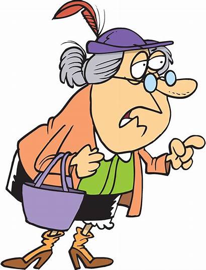Woman Cliparts Lady Cartoons Older Senior Walking