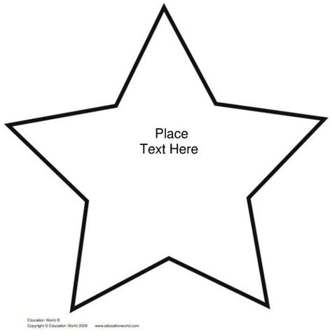 Big Star Template Kentbaby Crafts I Like Pinterest Star Cut Out