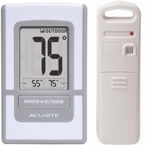 Acu Rite Digital Indooroutdoor Thermometer White Gray 1 Ct Ralphs