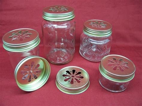 Gold Daisy Cut Mason Jelly Jar Lids For Drinking Candles And Air Fresheners
