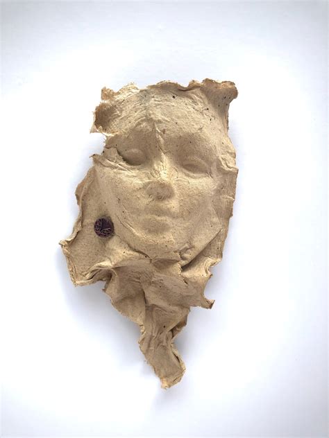 Handmade Paper Face Sculpture Art Face Paper Sculpture Etsy