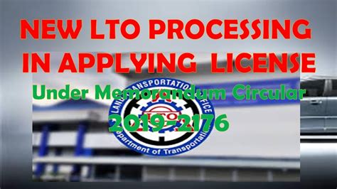 How To Apply Student License In Lto 2020 Under Memo Circular 2029 2176