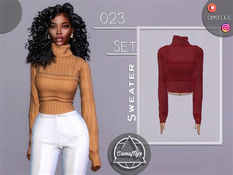 Set 023 Sweater By Camuflaje At Tsr Sims 4 Updates